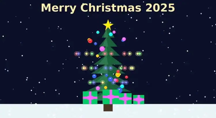 AI generated image of a Christmas tree to illustrate blog post: Merry Christmas 2025: Celebrating Joy, Connection, and Timeless Traditions